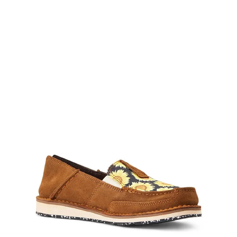 Women's Cruiser Shoes In Peanut/field Of Sun Checkered Shoe Pattern Look  
