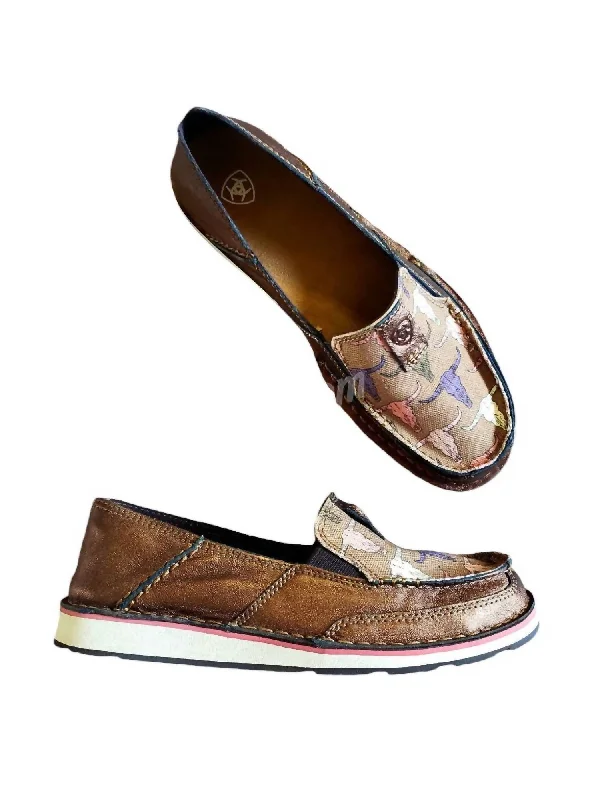 Women's Cruiser Steerhead Loafer In Bronze Aesthetic  