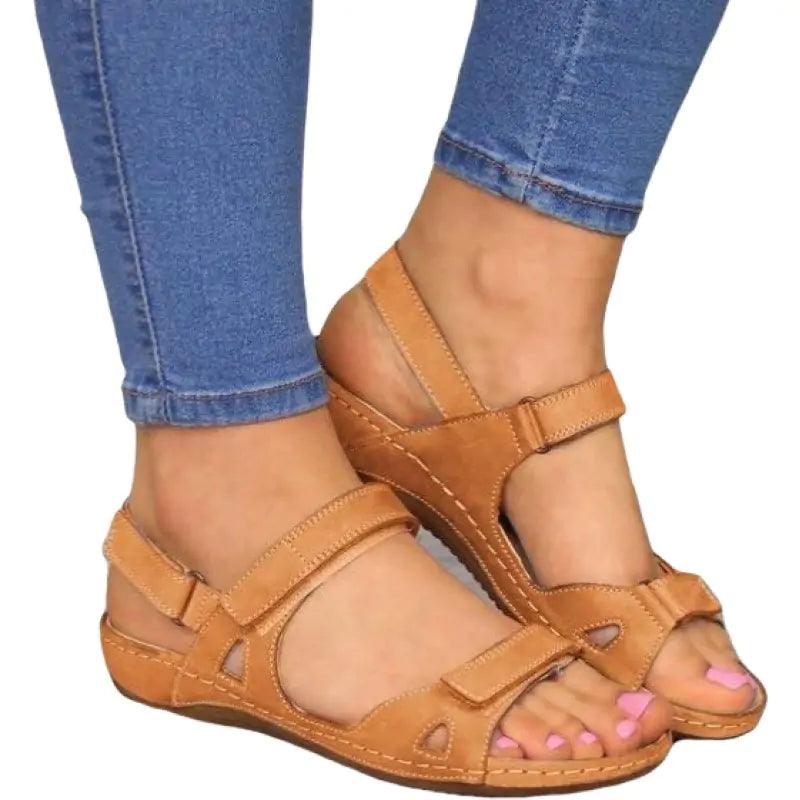 Women's Ergonomic Sandals Striped Shoe Style  