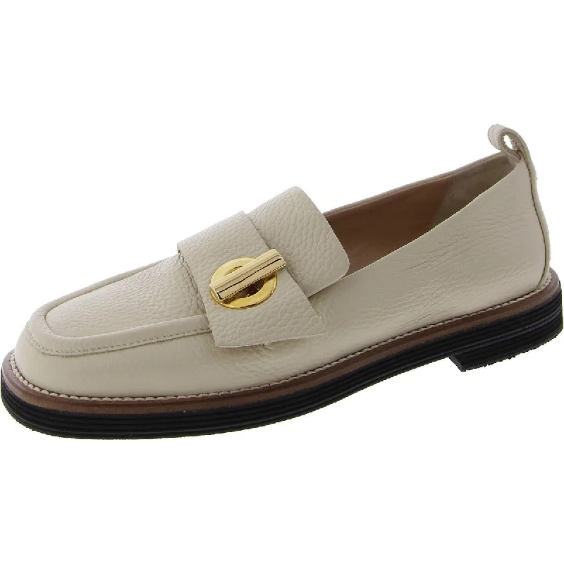 Womens Faux Leather Slip-On Loafers Hip - Hop Sneaker Style  