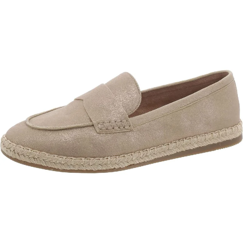 Womens Faux Leather Slip On Loafers Suede Desert Boot 