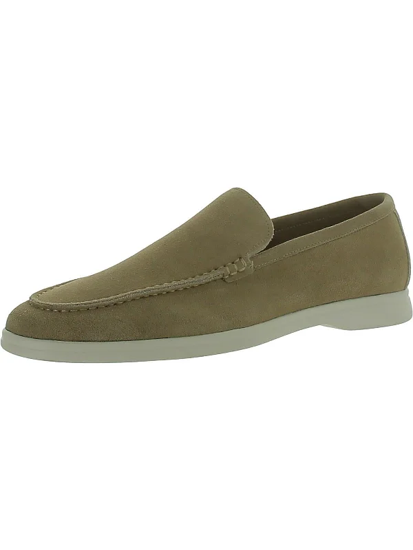 Womens Faux Suede Slip On Loafers Upcycled Shoe Look  