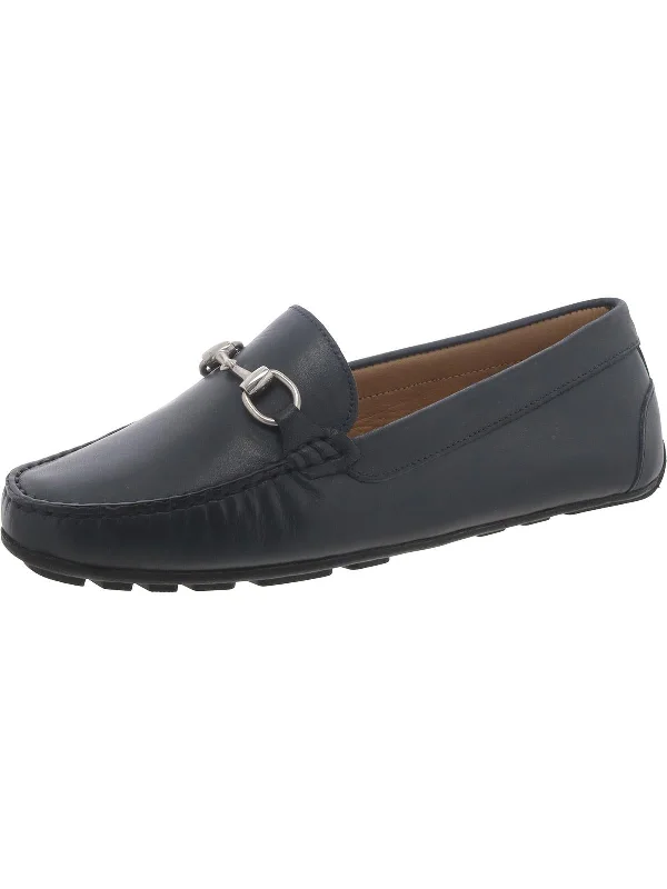 Womens Leather Bit Loafers Neon - Accent Sneaker Look  