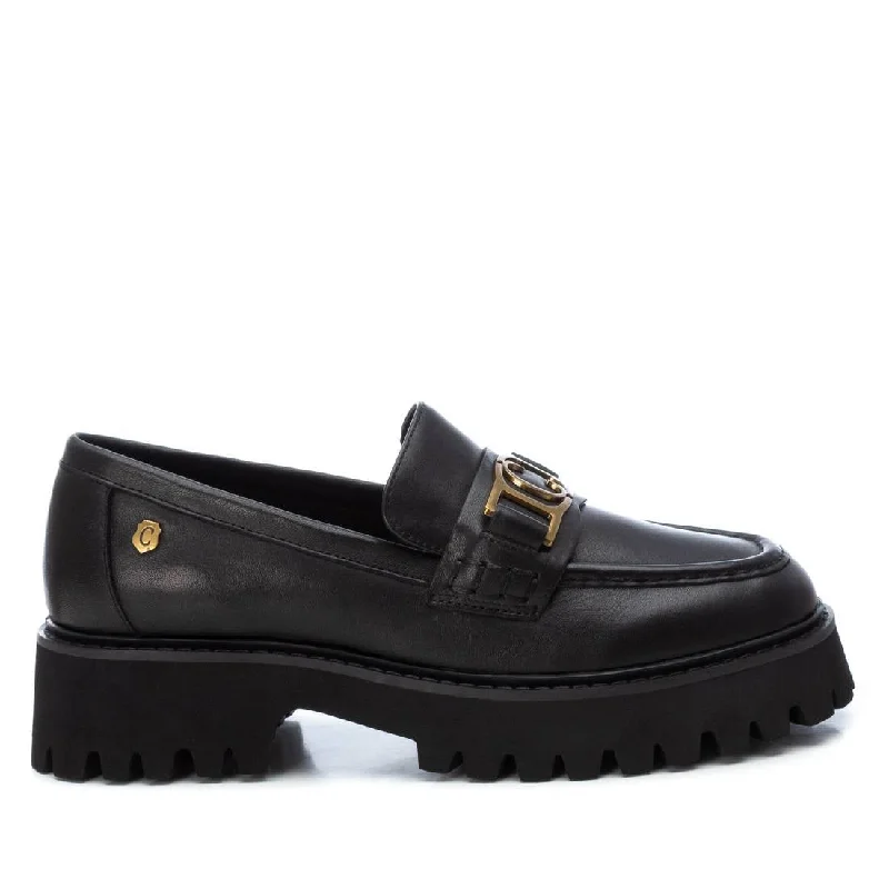 Women's Leather Moccasins Carmela Collection By XTI Dressy Chelsea Boot Style 