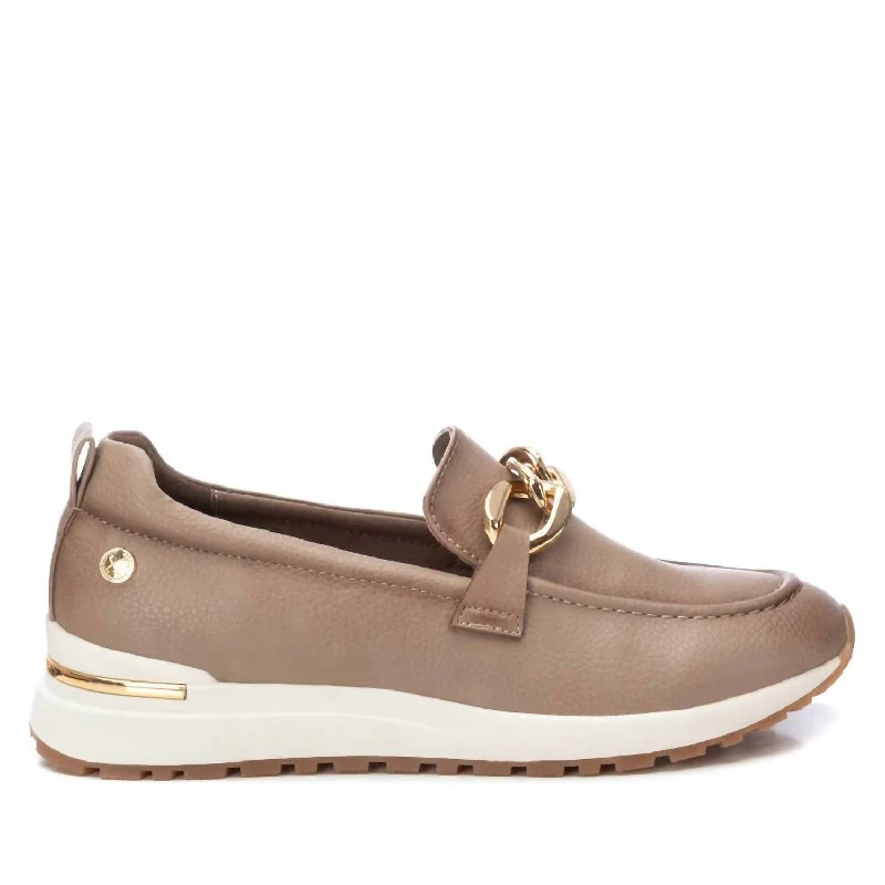Women's Mmoccasins Shoes In Beige Buckle -