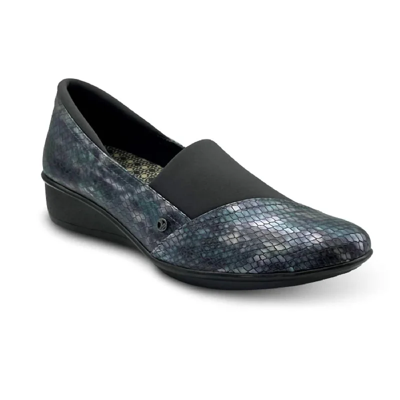 Women's Naples Loafer In Slate Interest Bespoke Shoe Aesthetic 