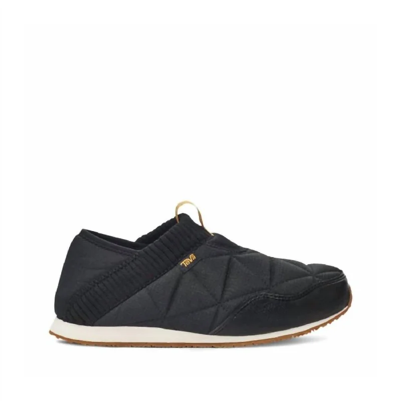 Women's Reember Loafer In Black/birch Quilted Shoe Design  