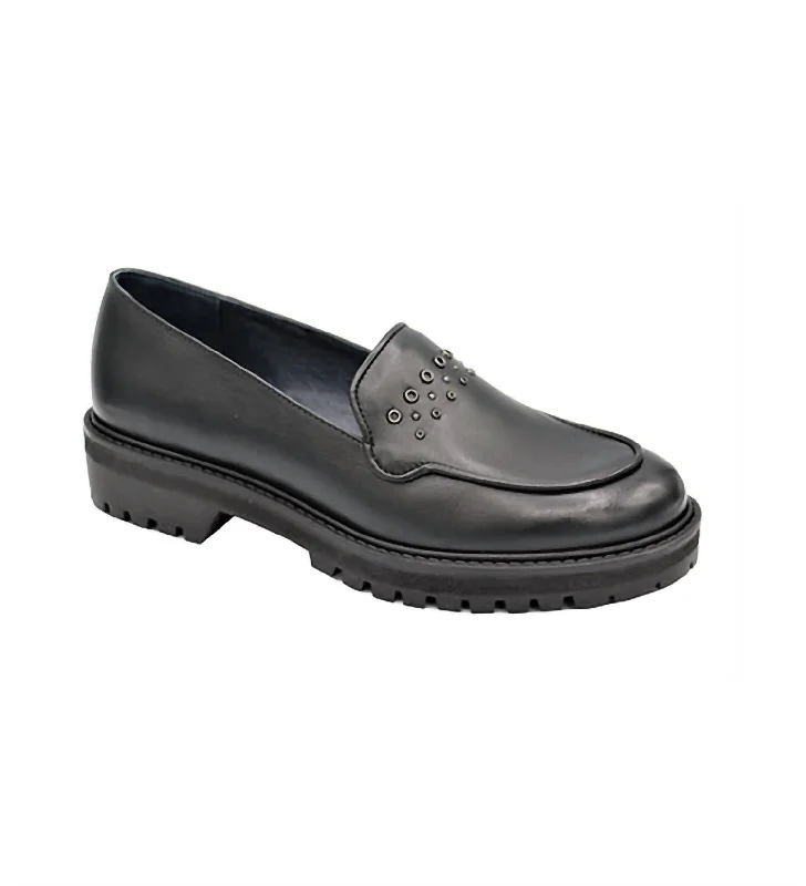 Women's Rumer Loafer - Medium In Black Artisan - Crafted Loafer Style  
