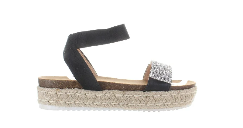 Yoki Womens Espadrille Sz 8 Ankle - High Military Boot Style  