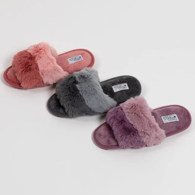 Cotton Candy Puff Slide Slippers Hiking Boot Durability Style  