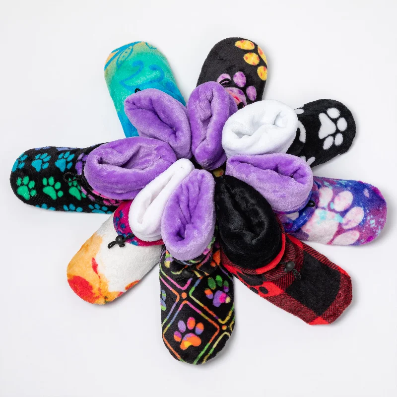 Super Cozy™ Deluxe Paw Non-Slip Toggle Slipper Booties Blue Coast Loafer Aesthetic 