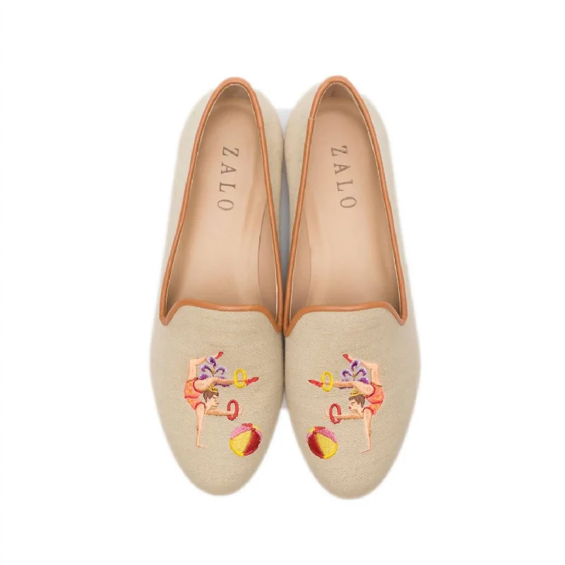 Acrobat Slipper In Natural Bespoke Shoe Aesthetic 