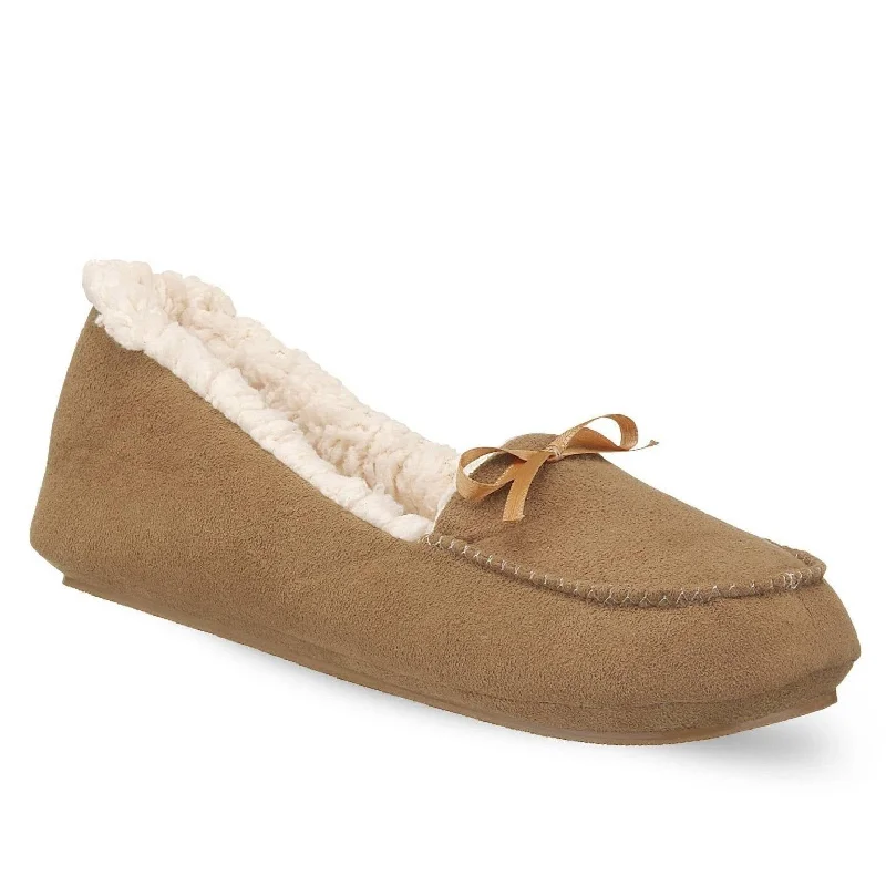 Andrea Comfy Slippers Tassel Driving Shoe Look 