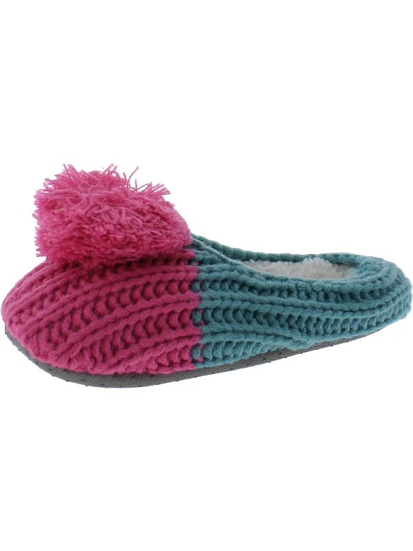 Ballerina Womens Faux Fur Ballet Slippers Camouflage Print Boot Style  