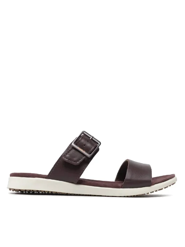 Cara Slide In Burgundy Striped Shoe Style  