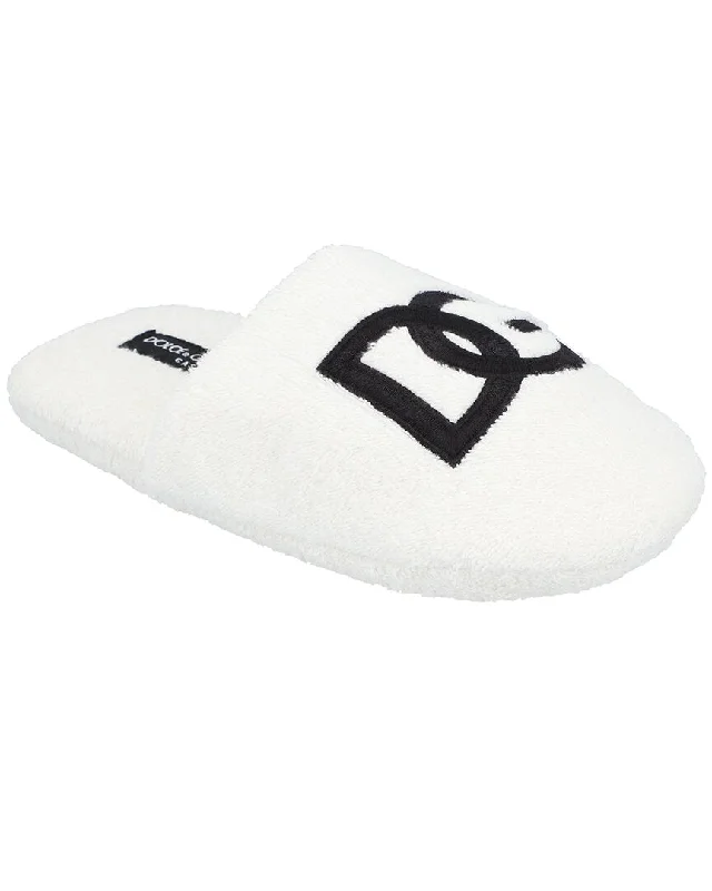 Dolce & Gabbana Embroidered Terry Cotton Slippers British Gentleman Oxford Style  