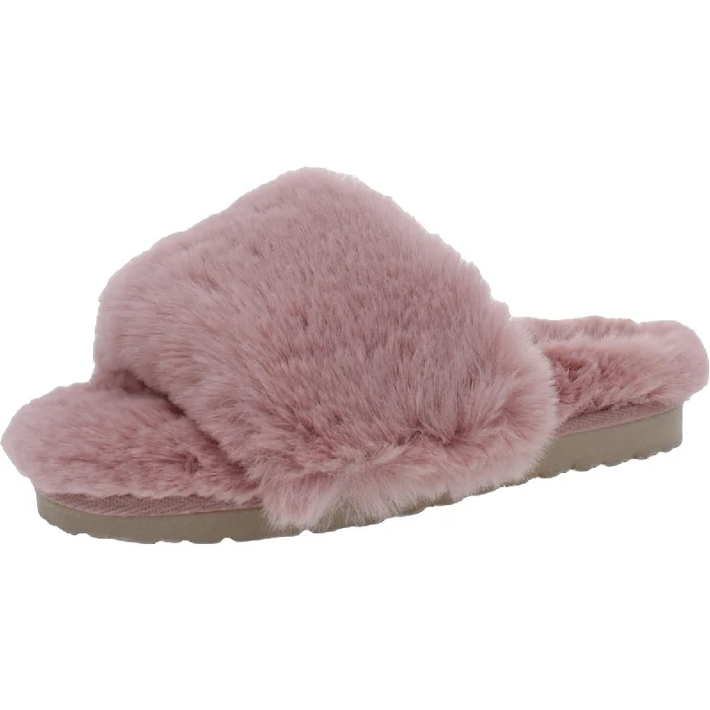 blush faux fur