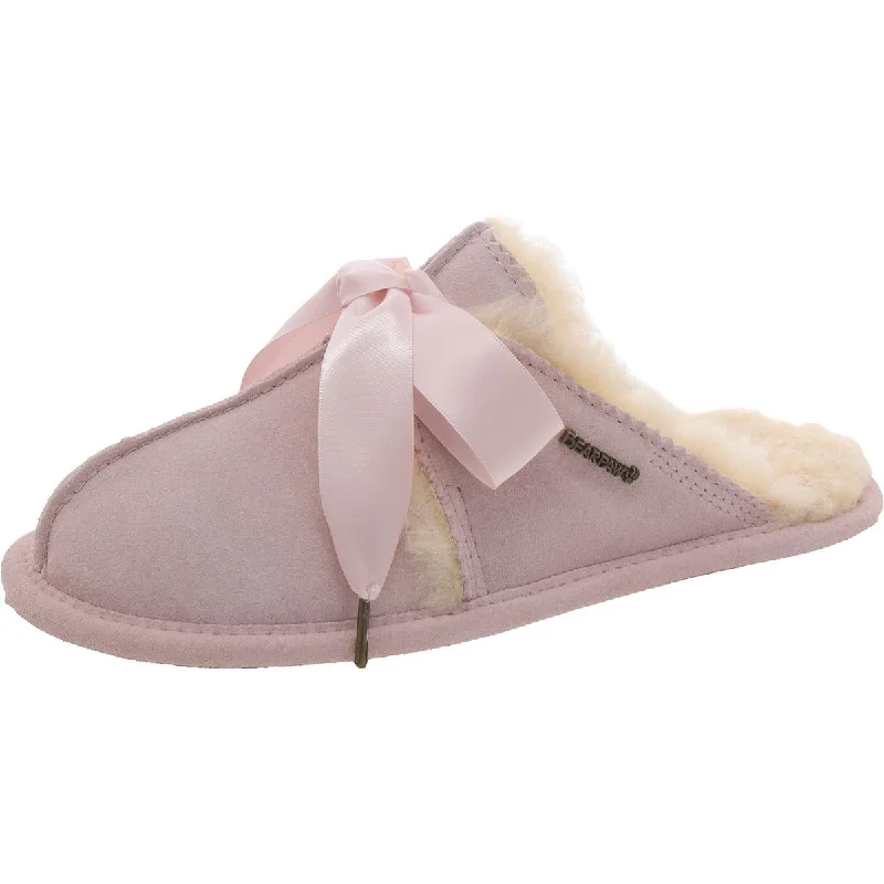 Jolietta Ribbon Womens Bow Slip On Slide Slippers Vintage Oxford Appeal 