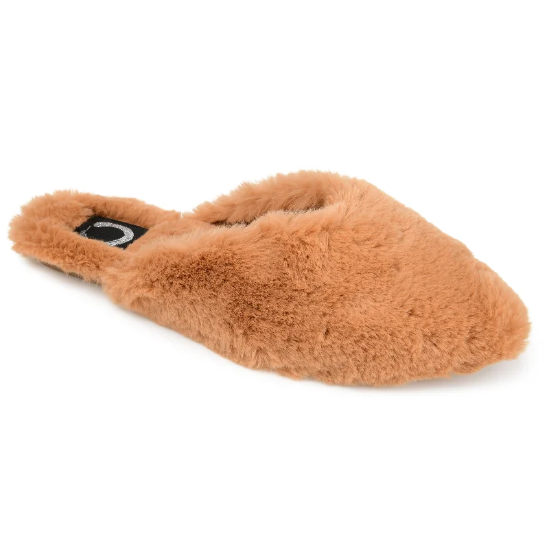 Journee Collection Women's Faux Fur Sundown Slipper Camouflage Print Boot Style  