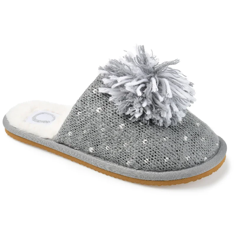 Journee Collection Women's Stardust Slipper Neon - Accent Sneaker Look  
