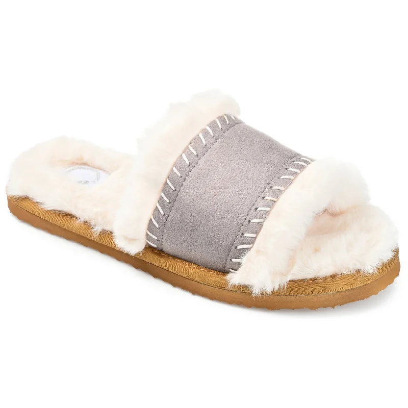 Journee Collection Women's Tru Comfort Foam Mardie Slipper Memory - Foam Slipper Look  