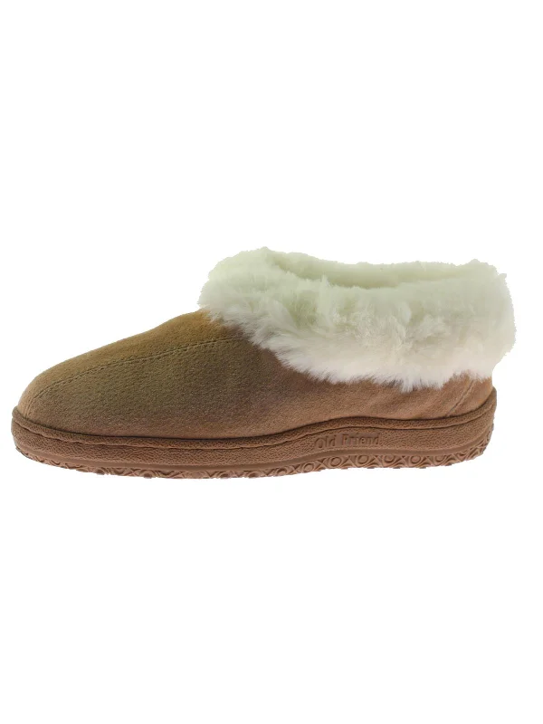 Juliet Womens Leather Sheepskin Lined Moccasin Slippers Glow - in - the - Dark Shoe Design  