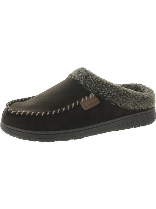Melbourne Womens Leather Non Slip Moccasin Slippers Aesthetic  