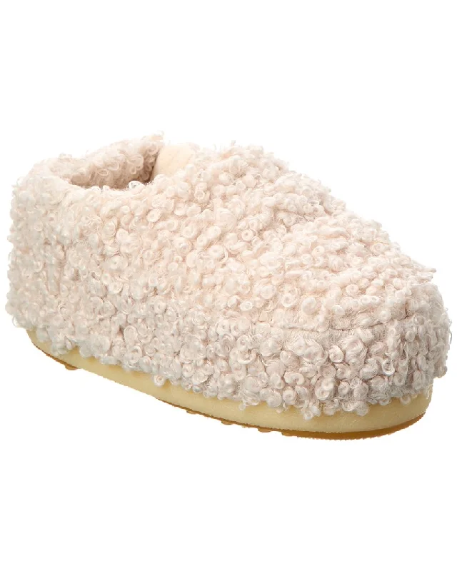 Moon Boot Curly Slipper Chunky Platform Sneaker Style  