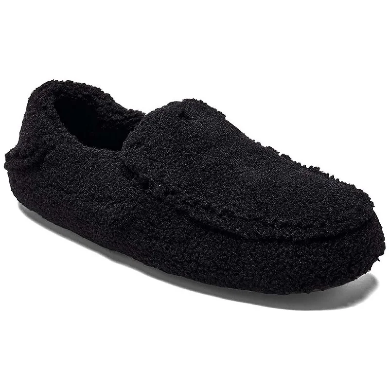 Nohea Heu Womens Faux Fur Cozy Slide Slippers Business Monk Strap Style  