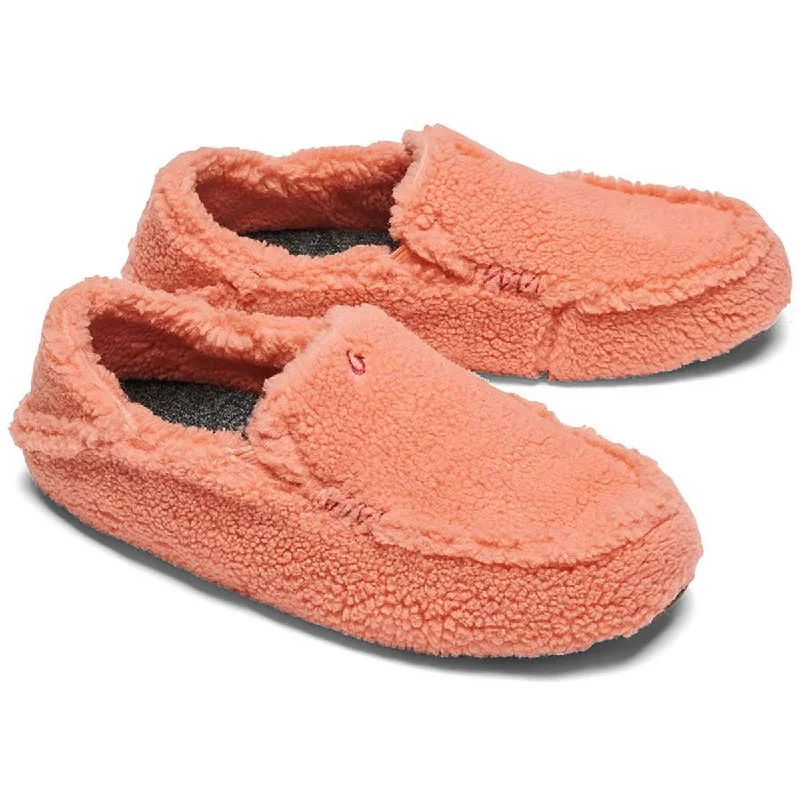 Nohea Heu Womens Faux Fur Slip on Loafer Slippers Suede Desert Boot 