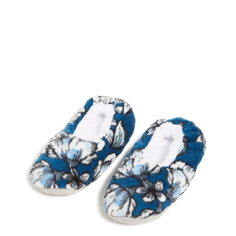 Outlet Soft Fleece Slippers Edwardian Shoe Look  