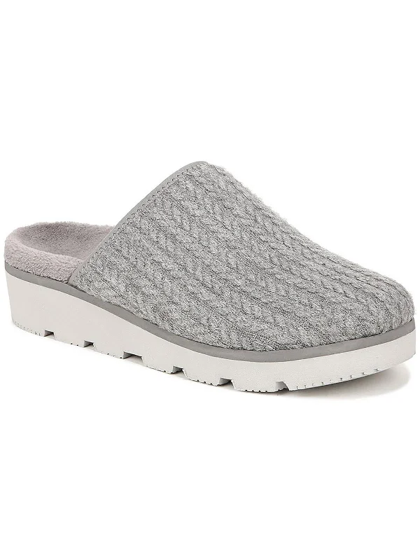 Sakura Womens Braided Knit Slide Slippers Athleisure Derby Style  