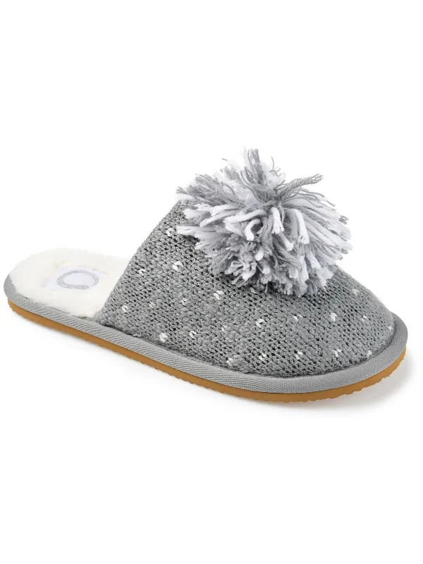 STARDUST Womens Comfort Insole Polyester Slide Slippers Striped Shoe Style  