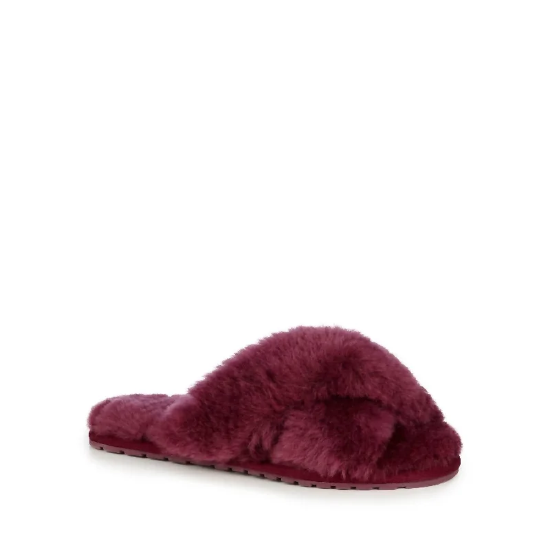 Women's Mayberry Slipper In Merlot Two - Tone Shoe Design  