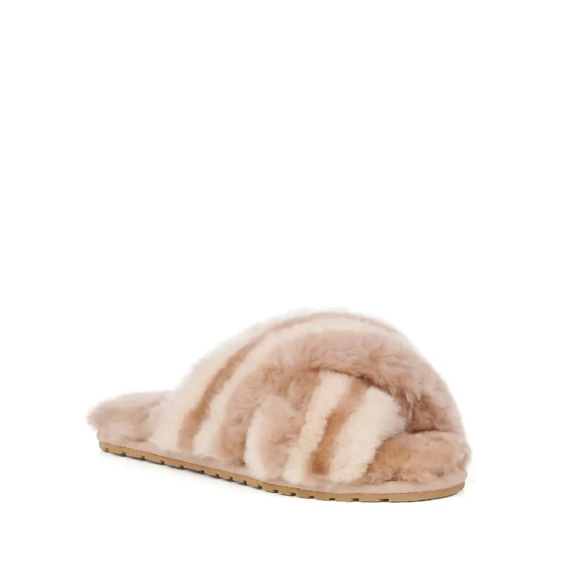 Women's Mayberry Slipper In Sorbet In Camel Mod Oxford Design  