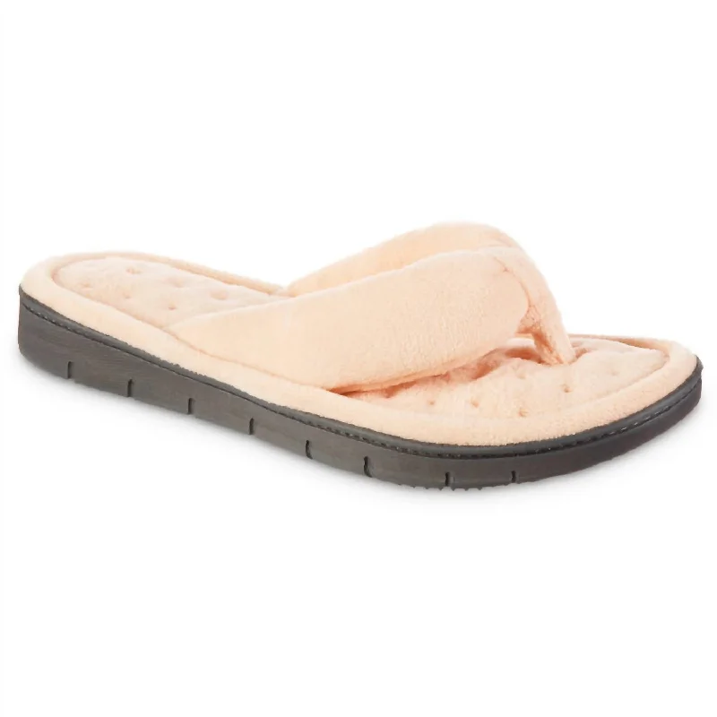 Women's Recycled Aster Thong Slipper In Eve Sand Tassel Driving Shoe Look 