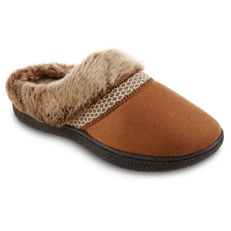 Women's Recycled Microsuede Mallory Hoodback Slipper In Cognac Performance Running Sneaker Look Women's Recycled Microsuede Mallory Hoodback Slipper In Cognac Performance Running Sneaker Look