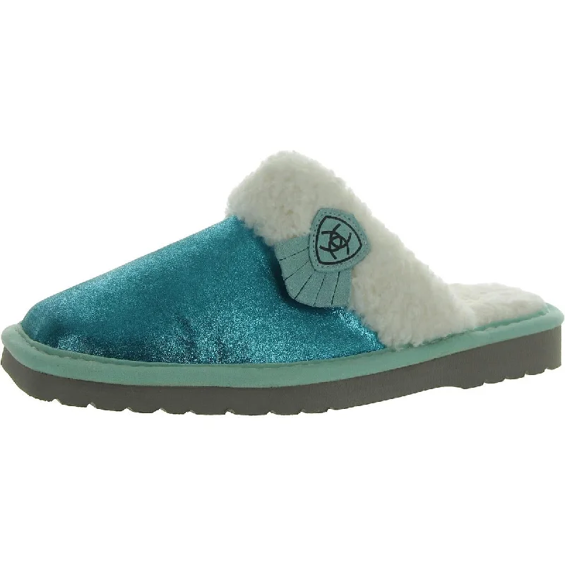 Womens Square toe Faux Fur Slide Slippers Smart - Shoe Functionality Style  