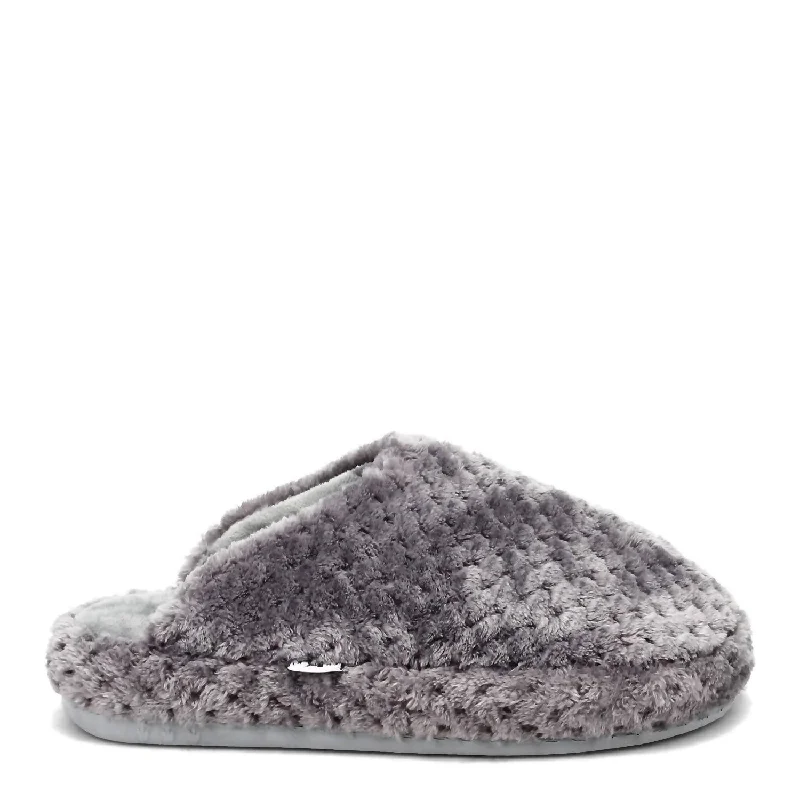 Women's Unwind Slipper In Dark Grey Combat - Inspired Military Boot Look  
