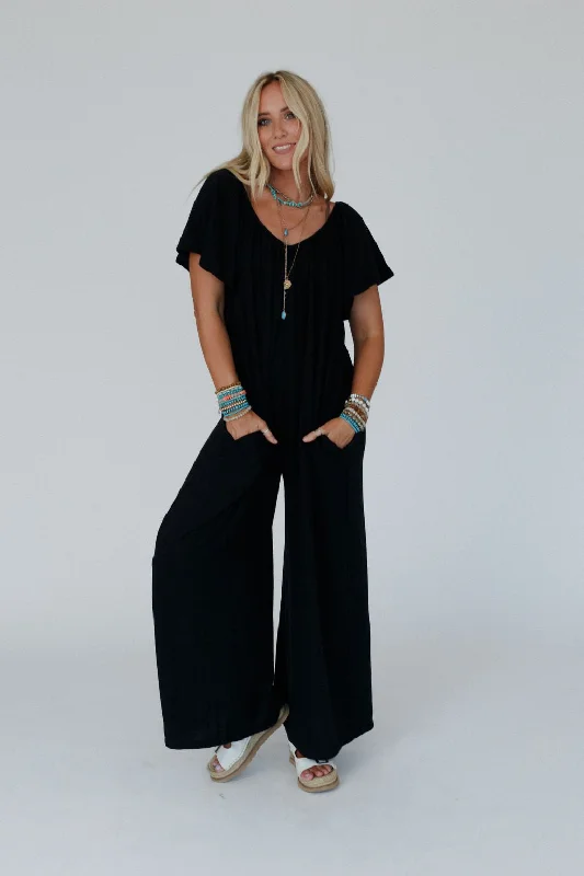 The Nest Calista Jumpsuit - Black