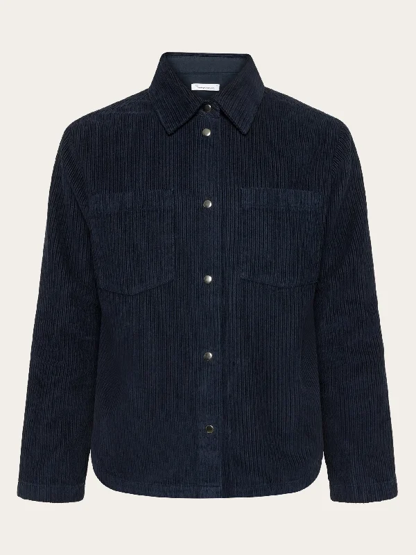 Irregular corduroy overshirt- GOTS/Vegan - Night Sky