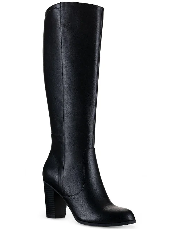 Addyy  Womens Tall Knee-High Boots Art Deco - Inspired Shoe Look  
