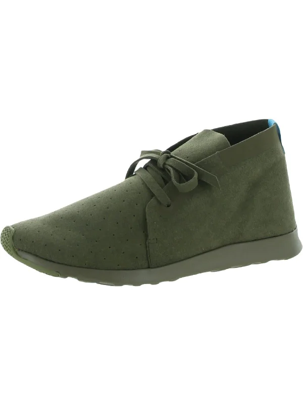 Apollo Mens Faux Suede Lightweight Chukka Boots Inflatable Shoe Look 