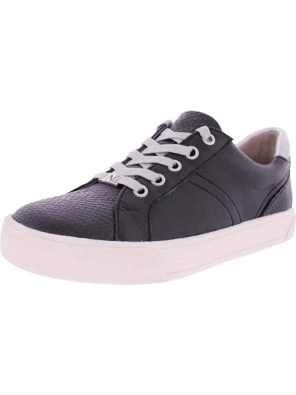 Astara Womens Leather Low Top Fashion Sneakers Quilted Shoe Design  