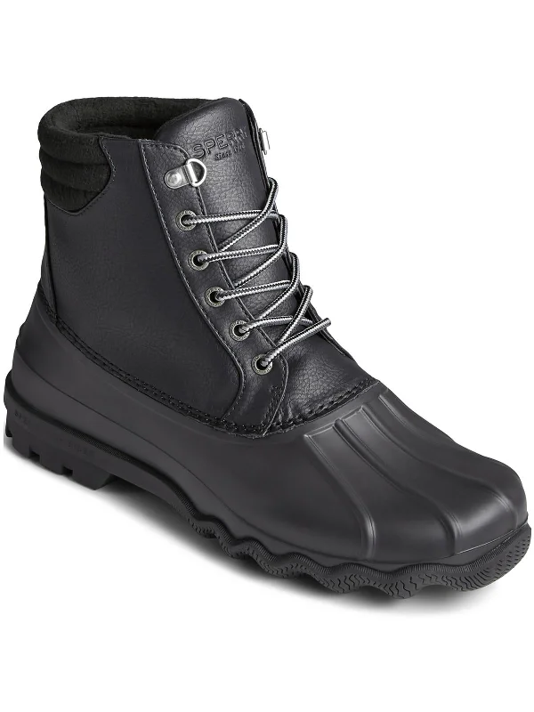 Avenue Duck Mens Faux Leather Outdoor Ankle Boots Tassel Driving Shoe Look 
