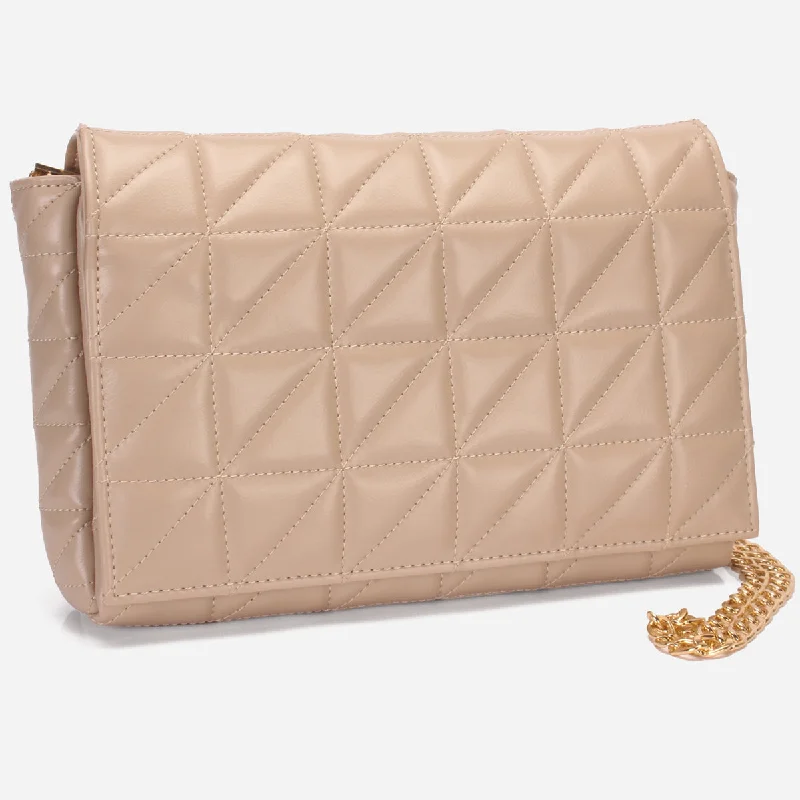 Women "RILEY" Stylish Chain Handbag Quilted Shoe Design  