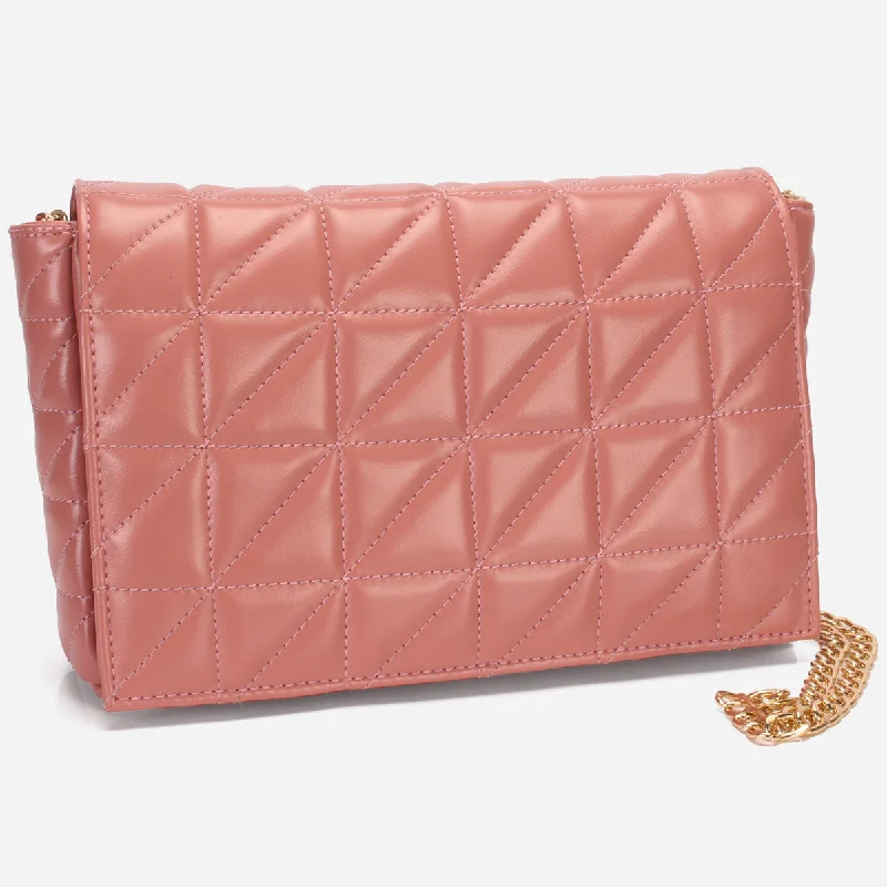 Women "RILEY" Stylish Chain Handbag Striped Shoe Style  