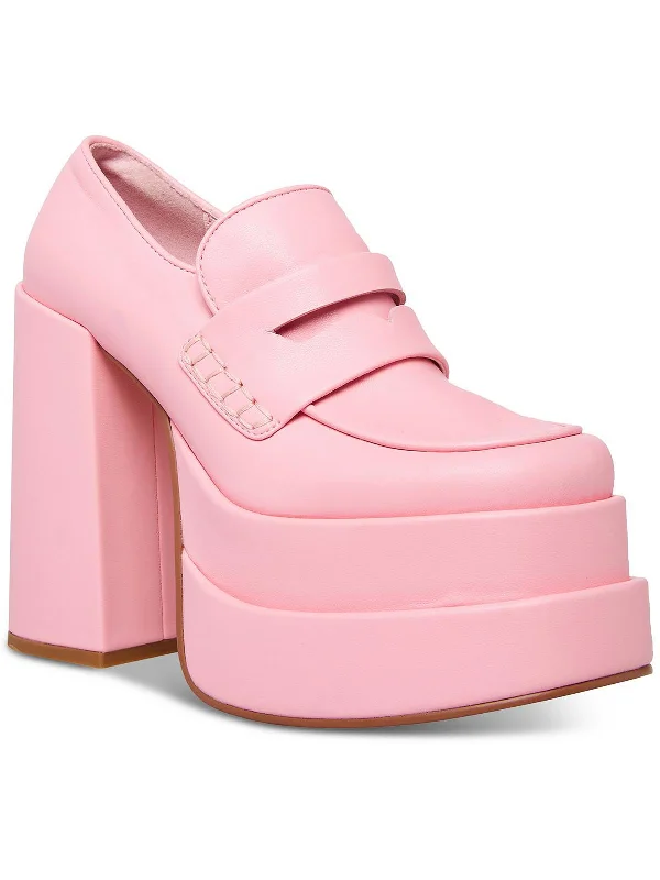 Catelyn Womens Faux Leather Dressy Shooties Rubber - Sole Plimsoll Look  