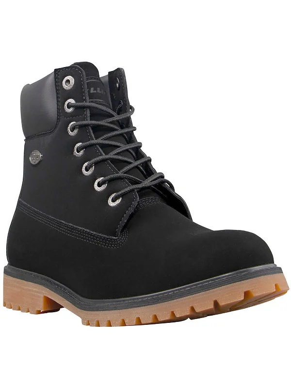 Convoy Mens W Faux Fur Ankle Boots Inflatable Shoe Look 