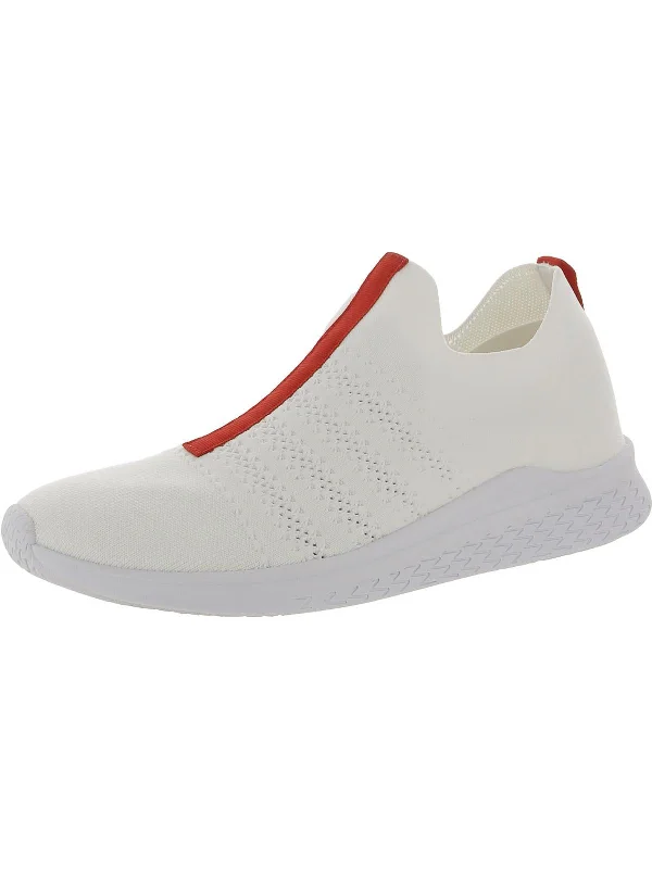 Dalila Womens Cushioned Footbed Knit Slip-On Sneakers Memory - Foam Slipper Look  
